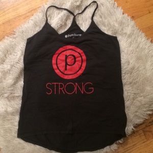 Pure Barre Strong Tank in Dark Gray Small